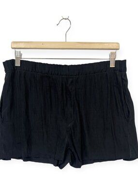Acne Studios Bacall Crinkle Black Shorts Size 36 Womens Size Small
